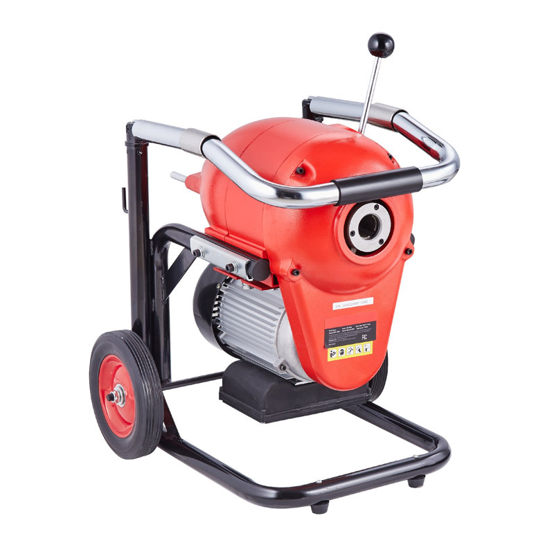 120FT Electric Drain Snake Auger Machine with 6 Cutters, 1100W Heavy Duty Sewer Cleaning Tool for Home & Commercial Use