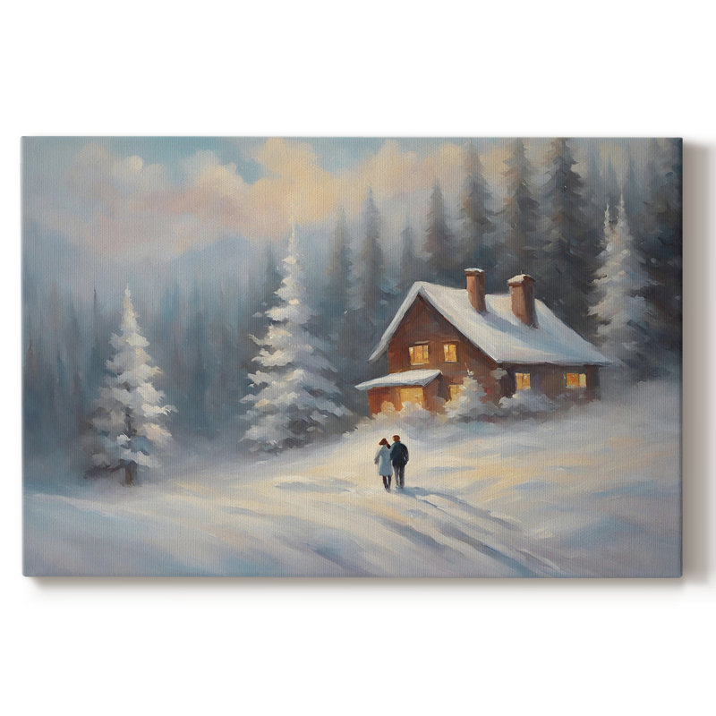 Paysage rétro CLCLXXIV, H 13 po x l 19 po x P 1,5 po, Toile tendue