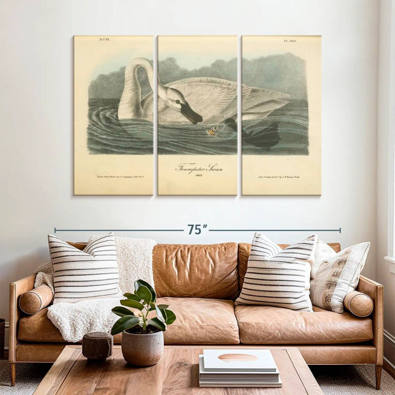 Brampt Trumpeter Swan, 42" H x 65" W