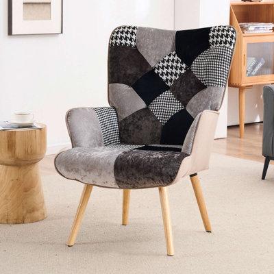Chaise avec accoudoirs à haut dossier Heidegard