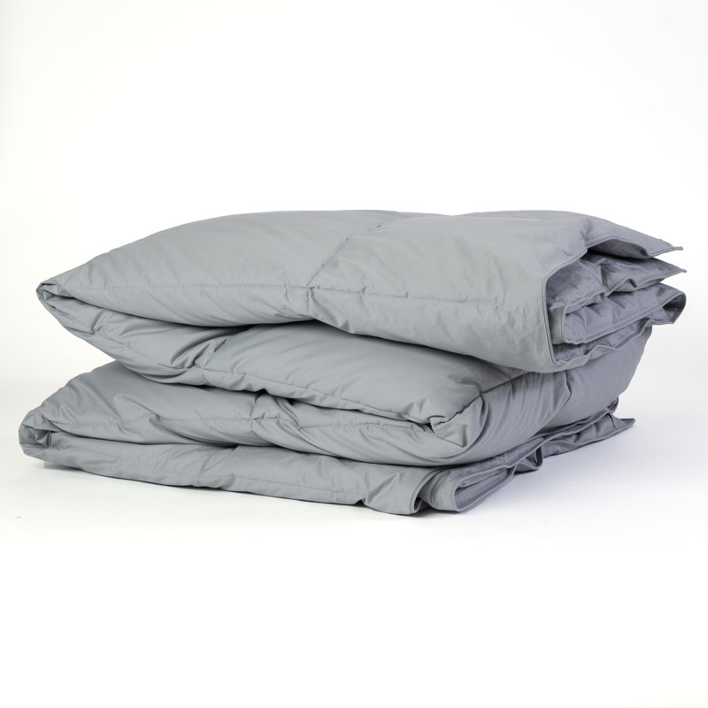  Édredon en duvet moyen C105, Grand édredon, Gris pierre
