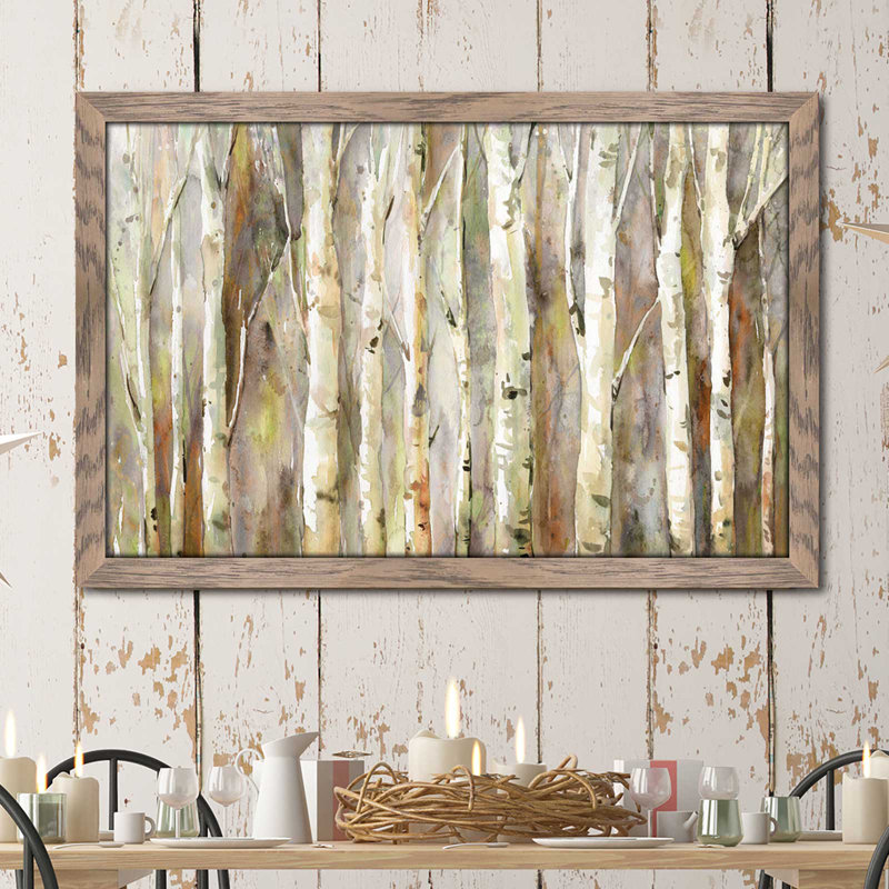Birch Path by Carol Robinson - Single Picture Frame Print, 21.5" H x 27.5" W x 0.75" D