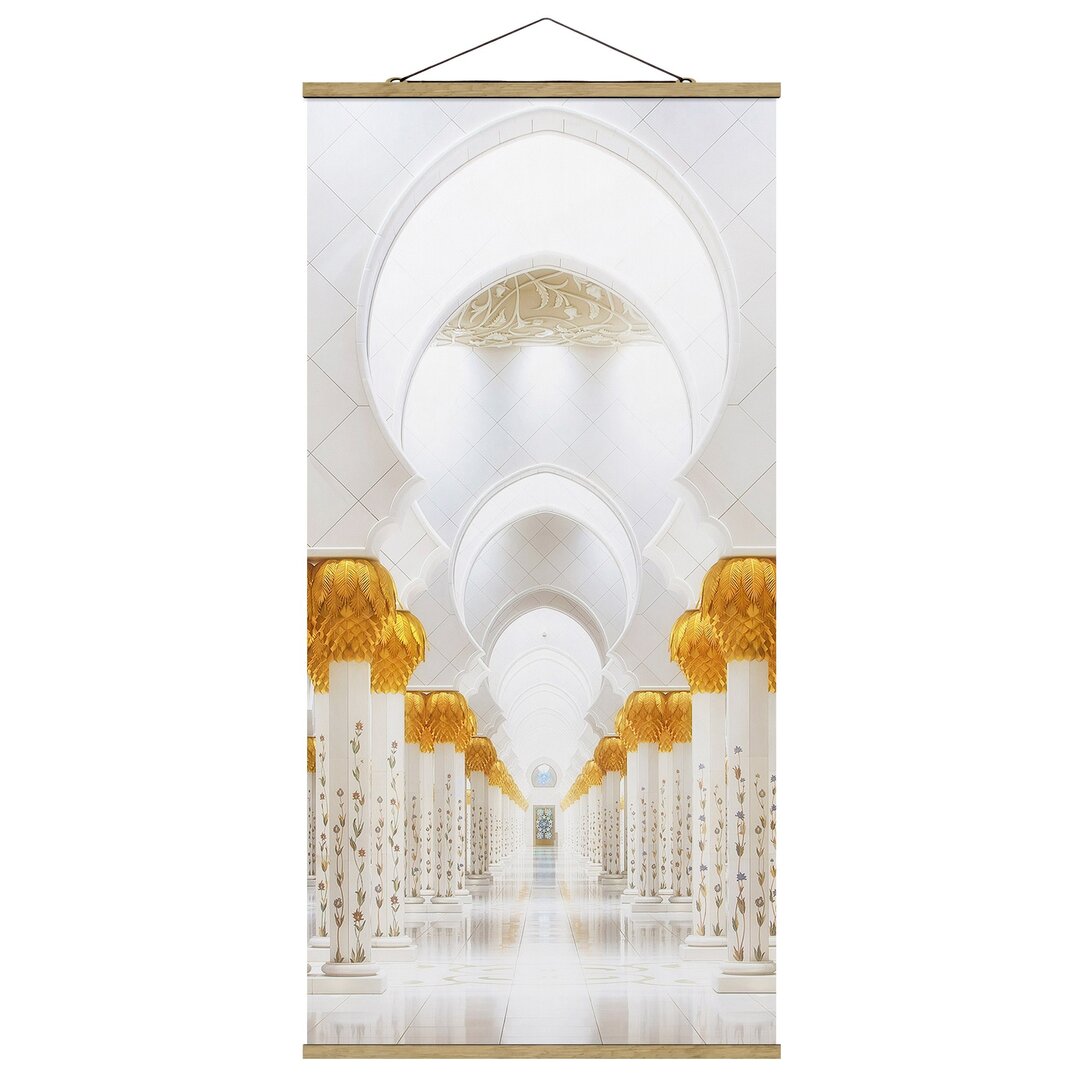 Stoffbild Mosque in Gold