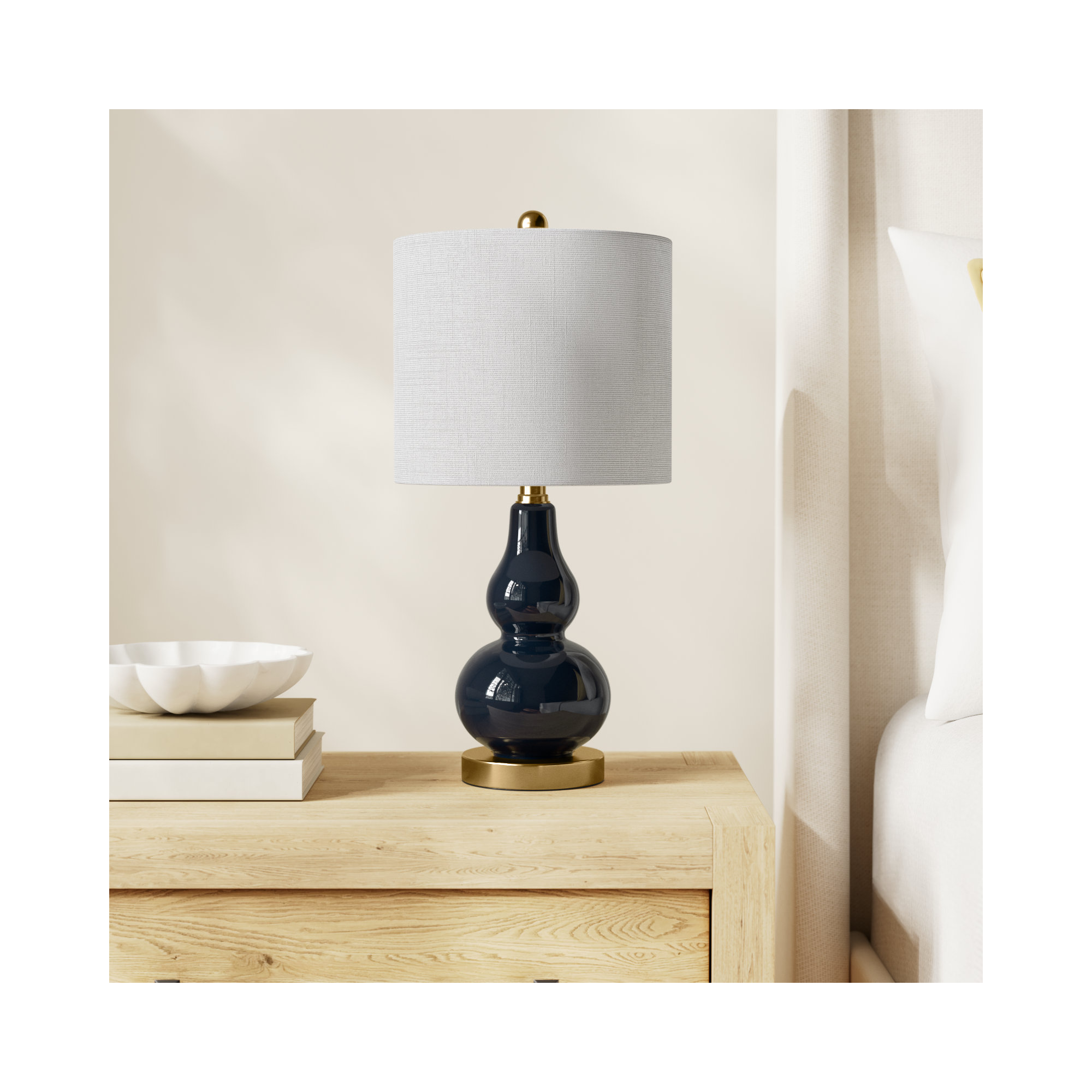 Galliano Table Lamp, Navy