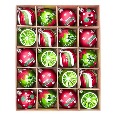 20ct Shatterproof Christmas Tree Decorations Ball Ornaments for Xmas Holiday Party Decor
