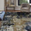 Tapis bronze noué à la main Jaiden Midnight-313248490
