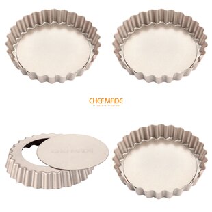  24 Pieces Mini Tart Pans with Removable Bottom 4 Inch Round  Nonstick Quiche Pan Fluted Sided Tart Tins Non Stick Small Tart Mold for  Kitchen Baking Pies, Tartlets, Mousse Cakes, Muffins