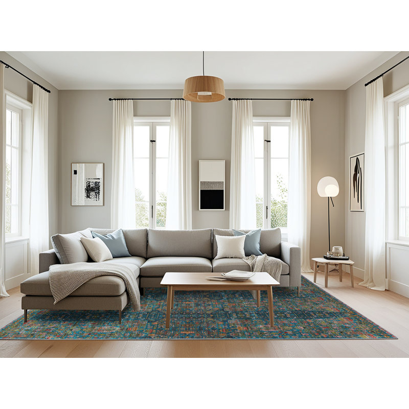 Tapis bleu Hanadi, Rectangle 8 pi x 10 pi