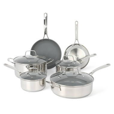 Martha Stewart Everday Midvale 4 Quart Stainless Steel Saute Pan