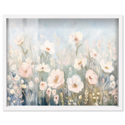 Illuminated Meadow III Shadowbox Print Landscape Art by Art Remedy