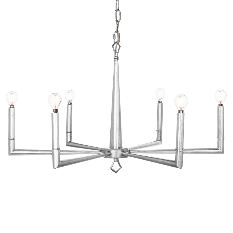 Monte Carlo Chandelier, Silver Leaf