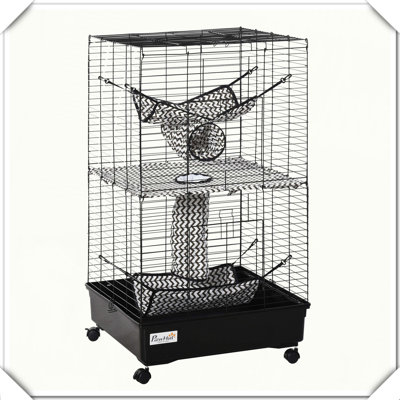 Ferret Cage with Wheels Brakes and Hammocks