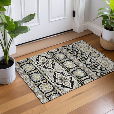 Machine Washable Indoor/Outdoor Chantille ACN2677 Tribal Rug