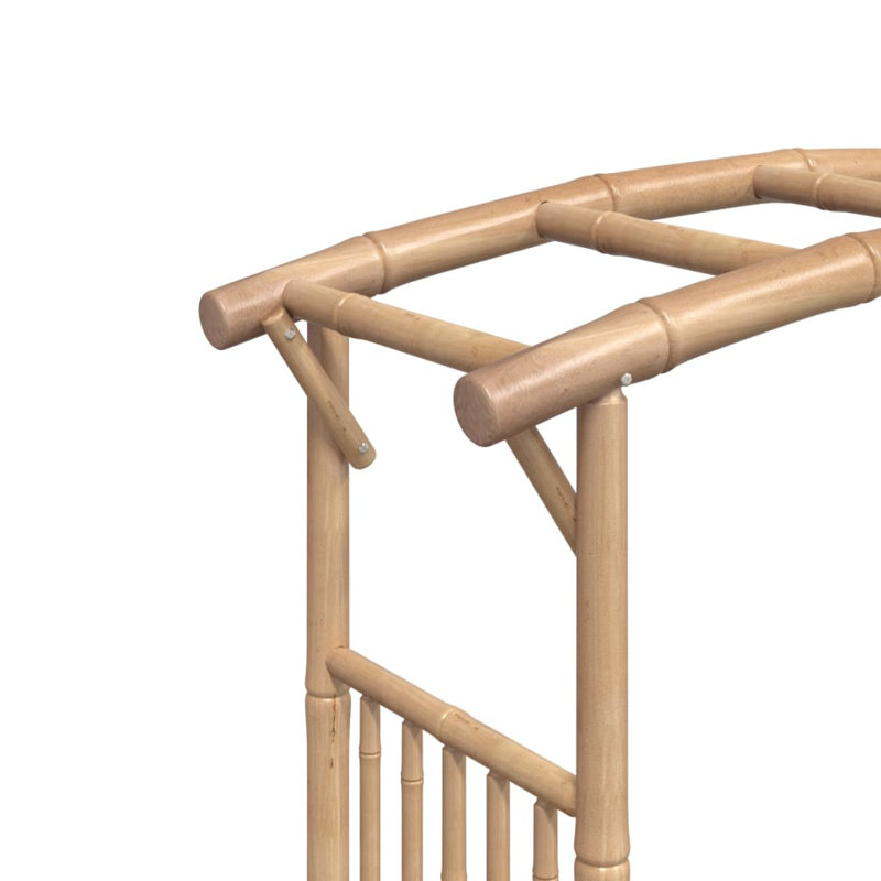Alessja 118cm W x 40cm D Solid Wood Arbour in Brown