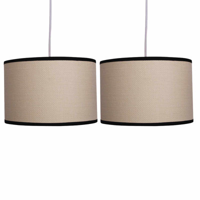 Marcine 18 cm H Drum Bamboo Pendant Shade ( Uno )