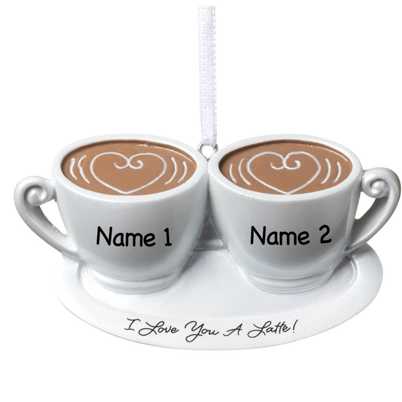 Ornement «I Love You a Latte Holiday», Oui