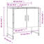 Meuble lavabo pour salle de bain en bois d'ingénierie 23,6 po x 13 po x 23,6 po Ebern Designs Ebern-740617692