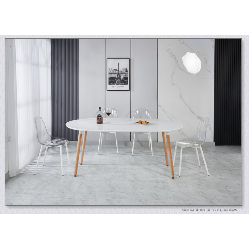 Table extensible polyvalente pour la salle à manger, le bureau et le café, avec des tailles réglables et une conception stable