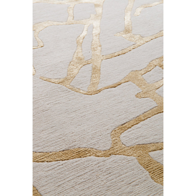 Kelly Wearstler Tracery Gold Area Rug, Rectangle 5' x 7'6"