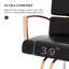 Fauteuil inclinable pivotant en cuir Laquana