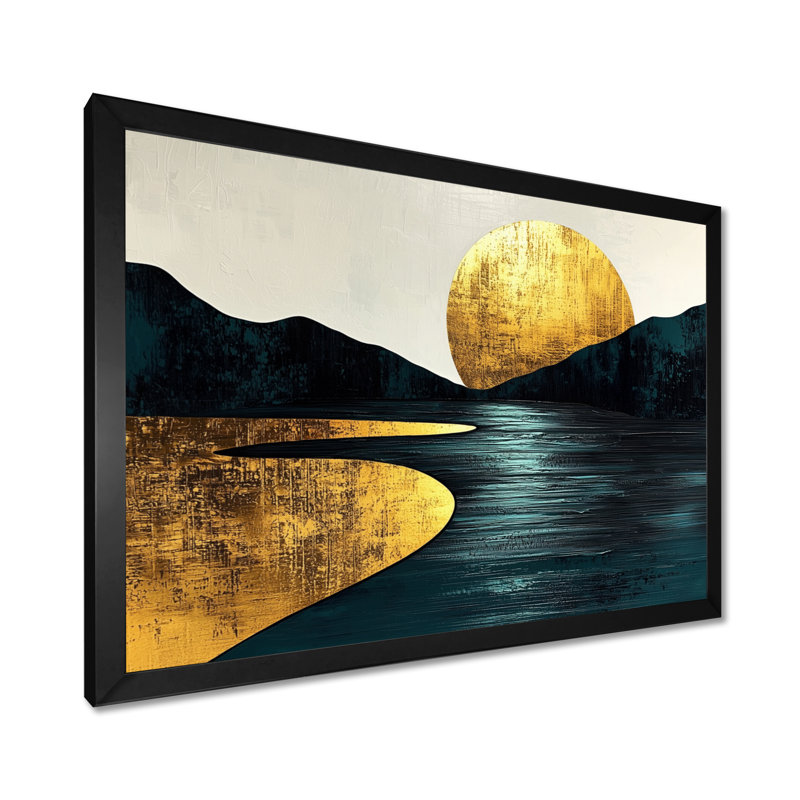 Randles Quiet Bold River dans la collection Emerald Gold Harmony II - Forest River Mountains, fresque murale