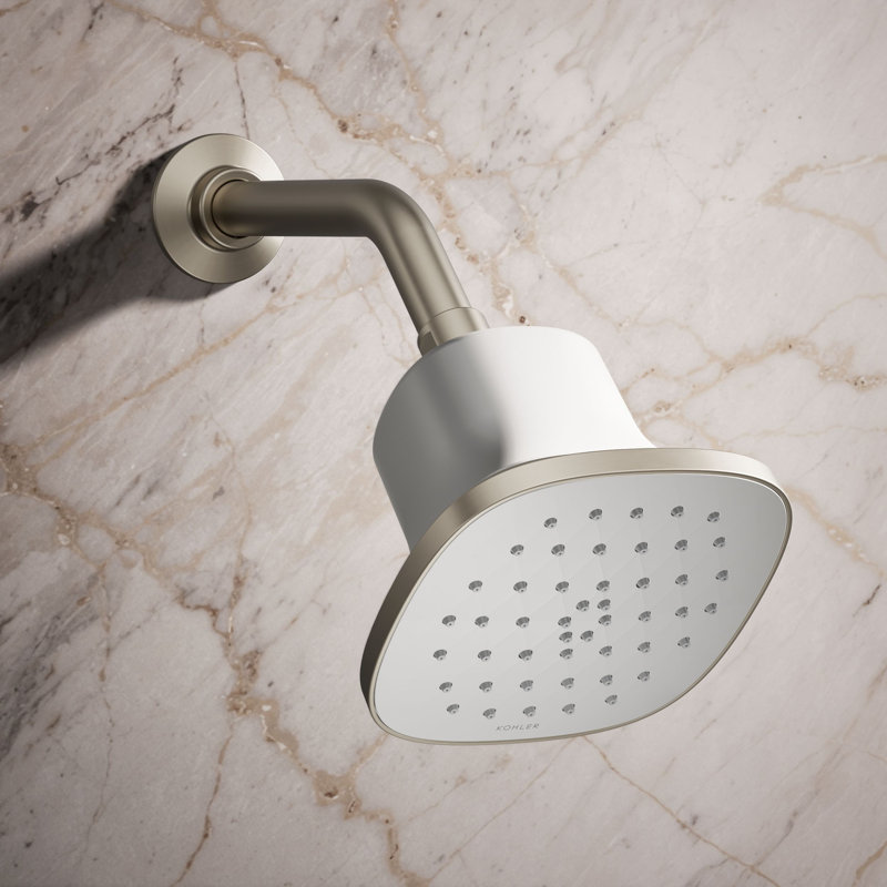 Pomme de douche filtrée à fonction unique Cinq, 1,75 gal / min, Nickel brossé
