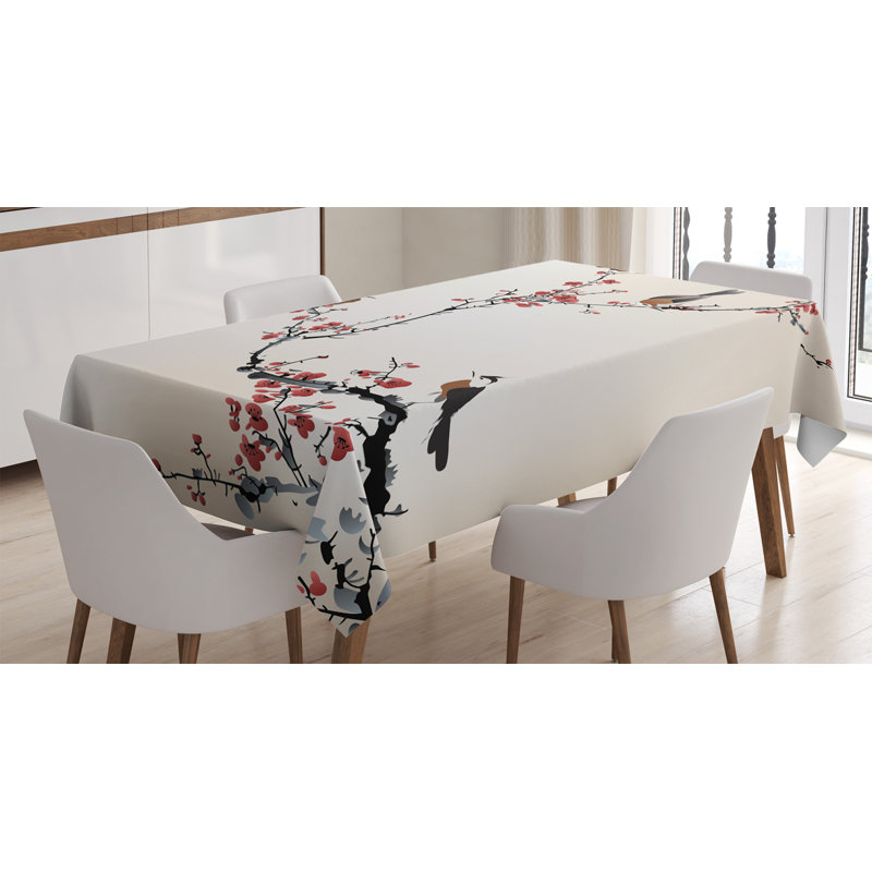 Nature Floral Tablecloth, 90" L x 60" W