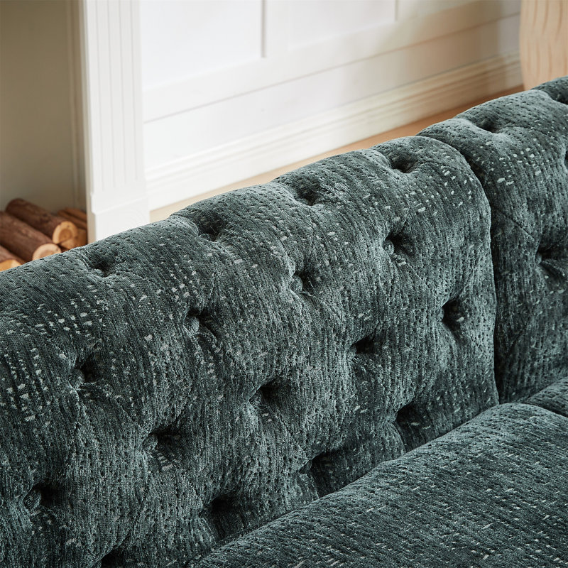 81.5-Inch Chenille Corner Sofa