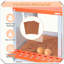 Poulailler en métal galvanisé avec support pour poules Easy Egg Collection