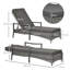 192cm Long Reclining Single Chaise with Cushions