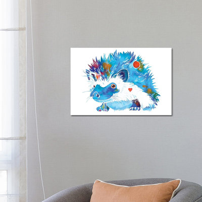 Hedgehog 1 Piece Wrapped Canvas Wall Art