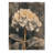 Monochrome Hydrangea With A Winter Stem II - Hydrangea Wood Wall Decor - On Natural Pine Wood-943760111