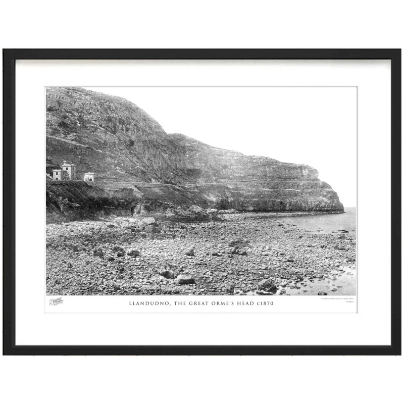 Llandudno, The Great Ormes Head C1870 - Single Picture Frame Print, 45cm H x 60cm W x 2.3cm D