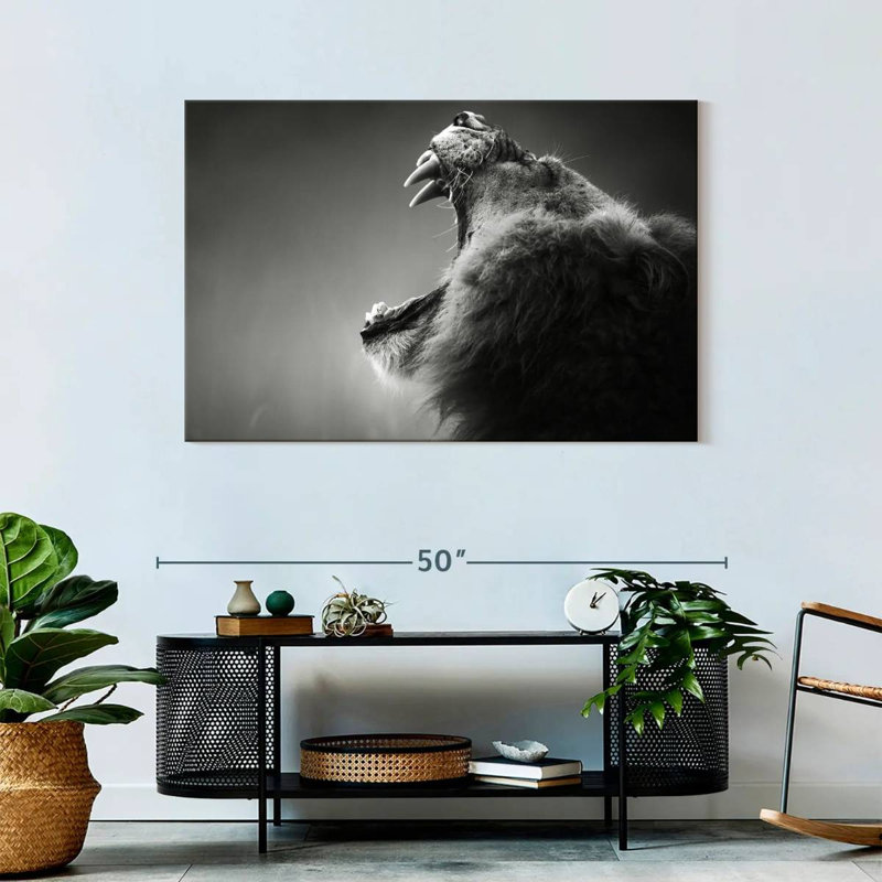 Lion Maw, 30" H x 45" W