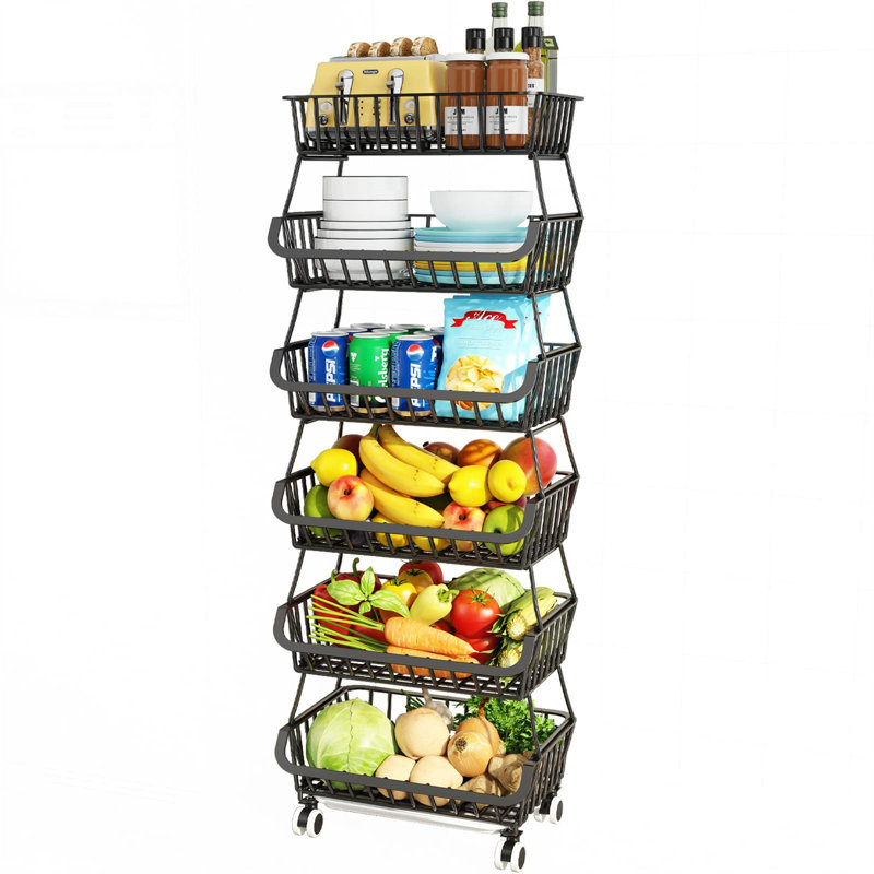 Nyalee 47.99'' H x 15.71'' W Utility Cart with Wheels