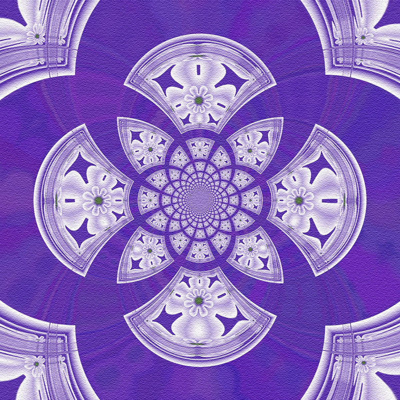 Ensemble de housse de couette en microfibre DiaNoche par Pam Amos - Daisy Tile - mauve