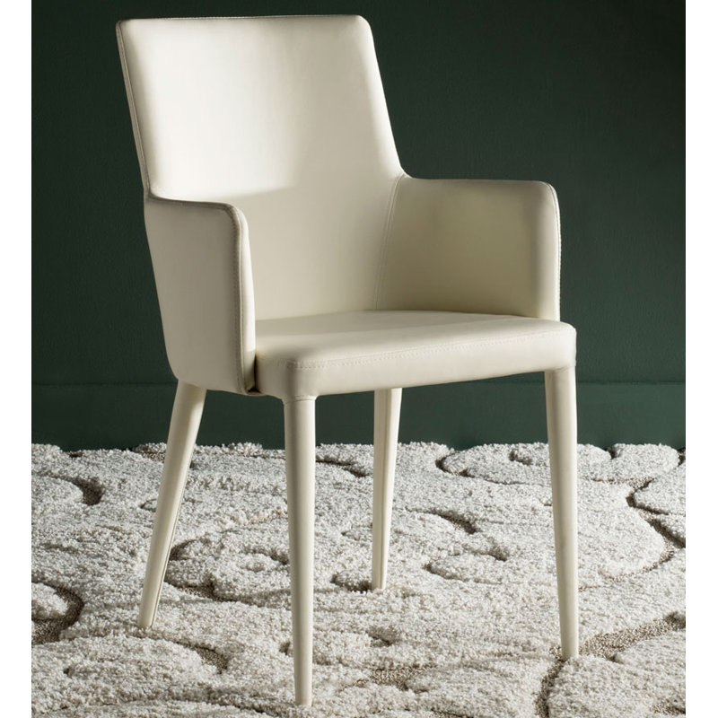 20'' H Metal Armchair, Beige Velvet