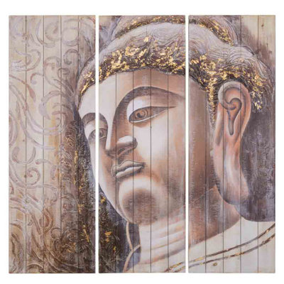 3 Piece No Frame Print on Wood