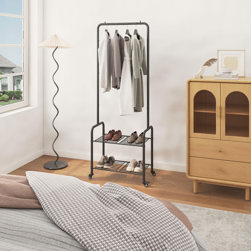 Metal Coat Rack, Black