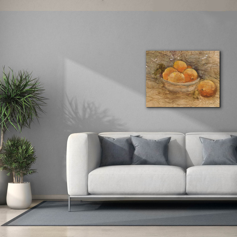 Art mural en toile «Bowl Of Fruit» 4 pi par Cheri Blum, 34 po x 26 po