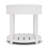Silvia White Round End Table-756518099
