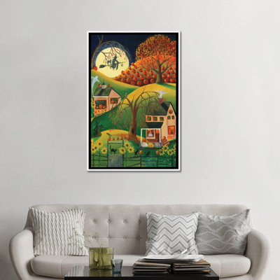 «Halloween Witches House» par Cheryl Bartley - impression d'art graphique