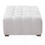 Repose-pieds blanc polyvalent Boucle