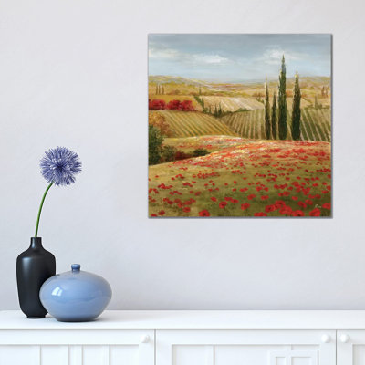 Tuscan Cypress II by Nan - Painting on Canvas