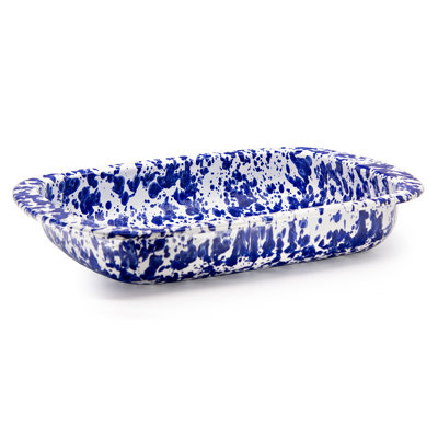 Golden Rabbit Enamelware Swirl Baking Pan