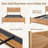 Boho Solid Wood Hand-woven PE Rattan Bed-1069235960