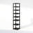 Furinno Turn-N-Tube 8-Tier Vertical Space Saving Free Standing Corner Shelf, Display Rack, Espresso/Black-108207273