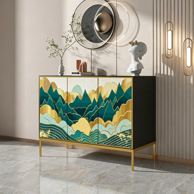 Solid Wood Living Room Storage Cabinet
