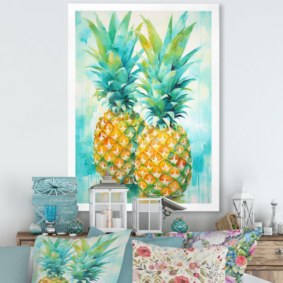 «Exotic Pineapple Oasis III», reproduction sur toile