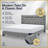 Adler Upholstered Platform Bed with Diamond-Stitched Wingback Headboard-886738475